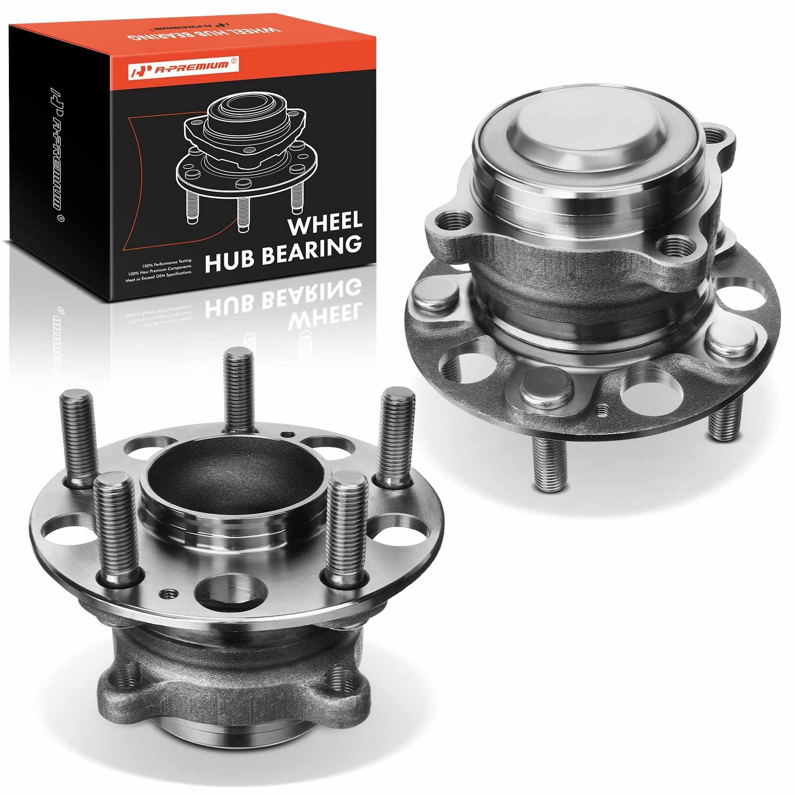 Photo 1 of A-Premium 2 x Rear Wheel Bearing and Hub Assembly with 5-Lug Compatible with Honda Accord 2014-2020, FWD Only