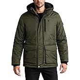 Spyder Mens Winter Coats - Polar Fleece Jacket Parka Down Winter Coat Wind Resistant Waterproof Hooded Jackets for Men