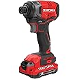 CRAFTSMAN V20 Cordless Impact Driver Kit, 1/4 inch, Battery and Charger Included (CMCF810C1)
