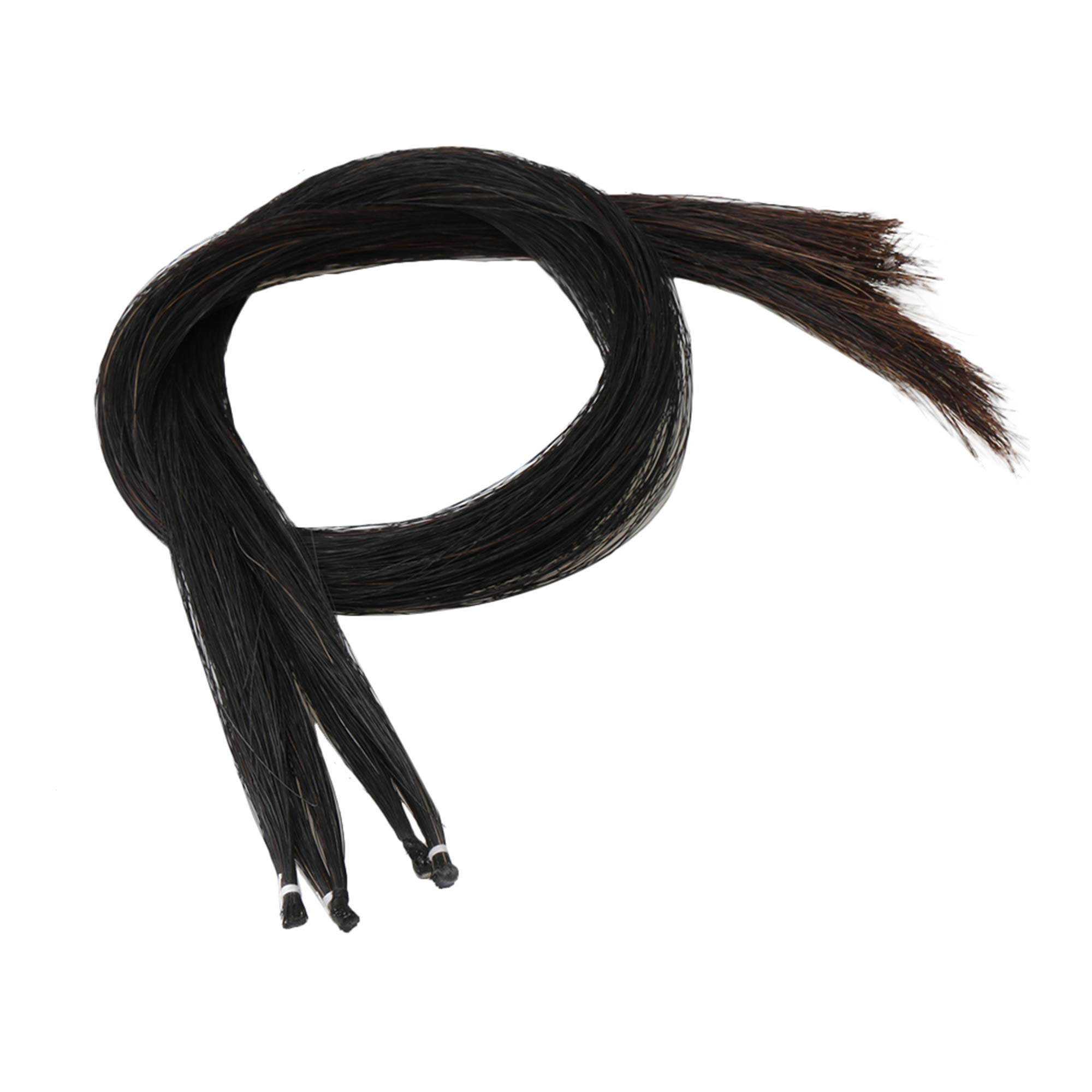Yibuy 83cm Black Horse Hair for Violin Bow Replacement