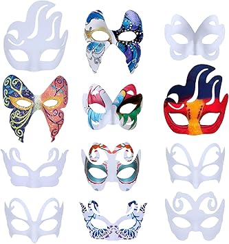 Zoylink Careta Blanca 12 Piezas Mascara Blanca Mascara Para Pintar Caretas Infantiles Mascaras Para Manualidades Antifaz De Carnaval De Traje De Halloween Cosplay Para Ninos Mujeres Hombres Amazon Es Juguetes Y Juegos