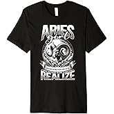Aries Zodiac Sign Moon Astrology Star Sign, Aries Girl Premium T-Shirt
