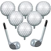 Rotatingpals 8 Pcs Golf Balloons Set 18'' Ball and 30'' Inflatable Club for Birthday Party Decorations, Golf Themed Events & Party Favors