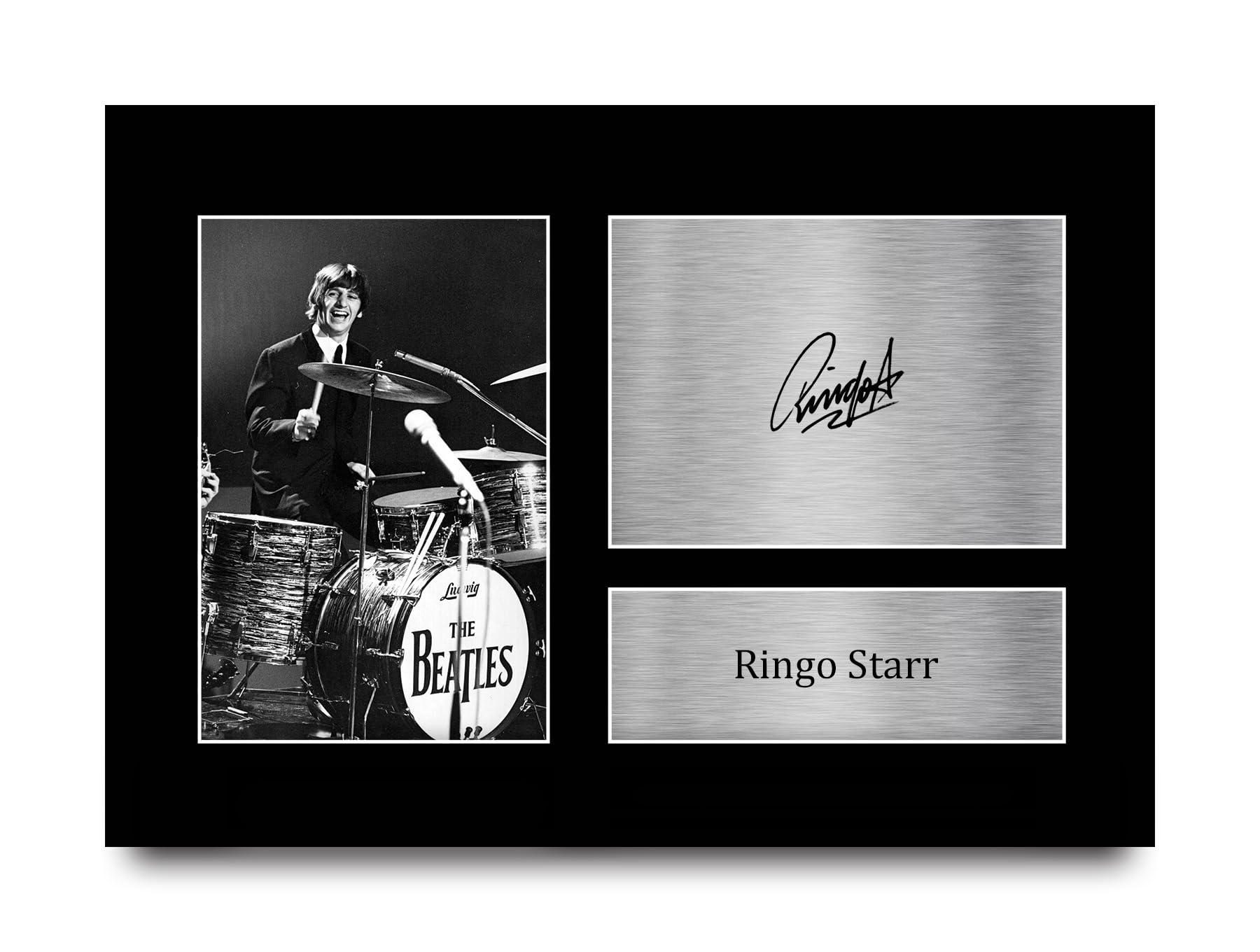 HWC Trading A4 Ringo Starr The Beatles Gifts Printed Signed Autograph Picture for Music Memorabilia Fans - A4 — image 1