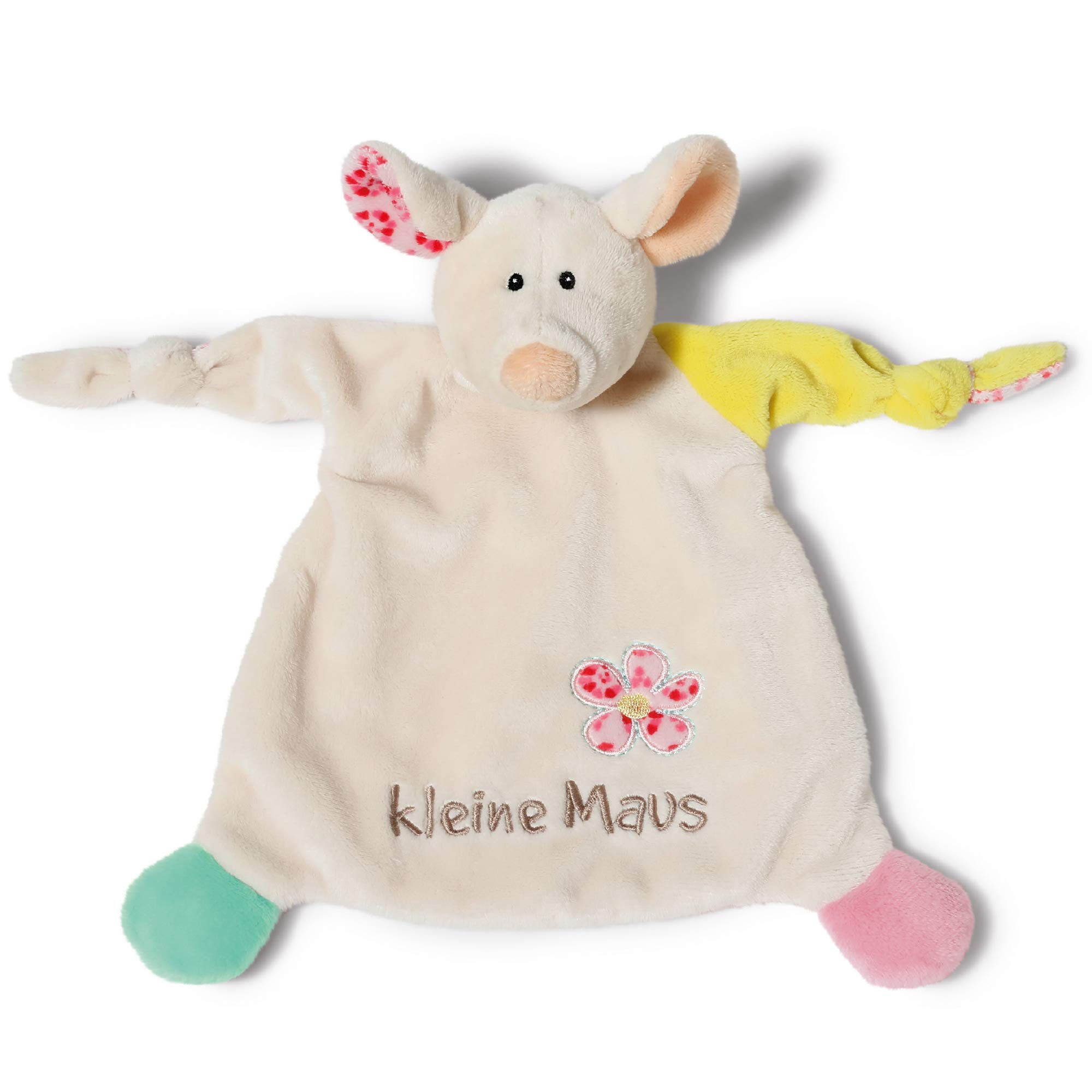 Nici 40039 "Little Mouse Stitched Comforter with Mouse, Message and Picture 25 x 25 cm [German Language Product]