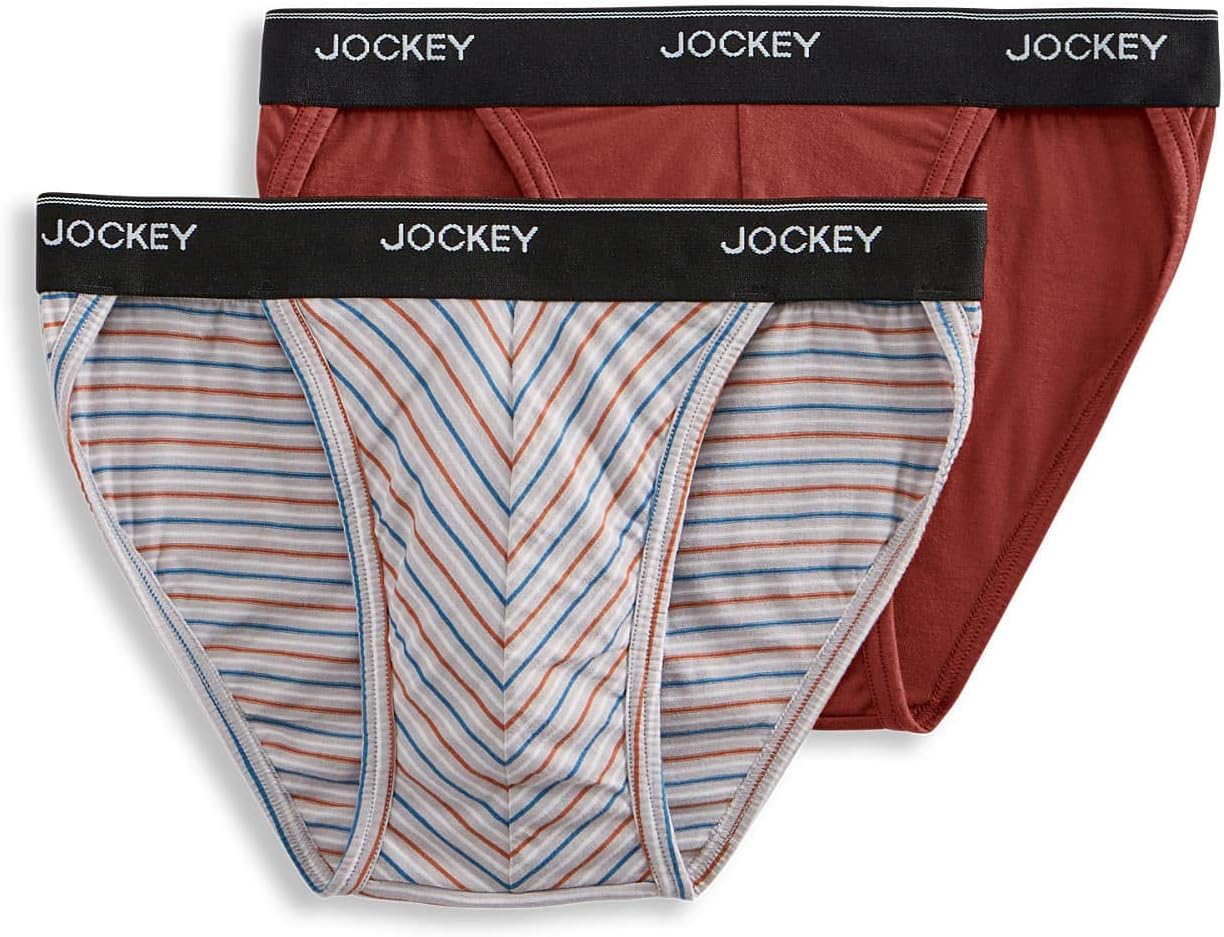 Jockey Men's Underwear Elance String Bikini - 2 Pack
