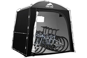 MAIZOA Bike Storage Shed Tent, 82*43*70 Inches Outdoor Portable Storage Tent, Made of 210D Oxford Cloth PU4000mm Waterproof Fabric, Suitable For Storing Bicycles, Motorbikes, Garden Tools, Lawn Mower