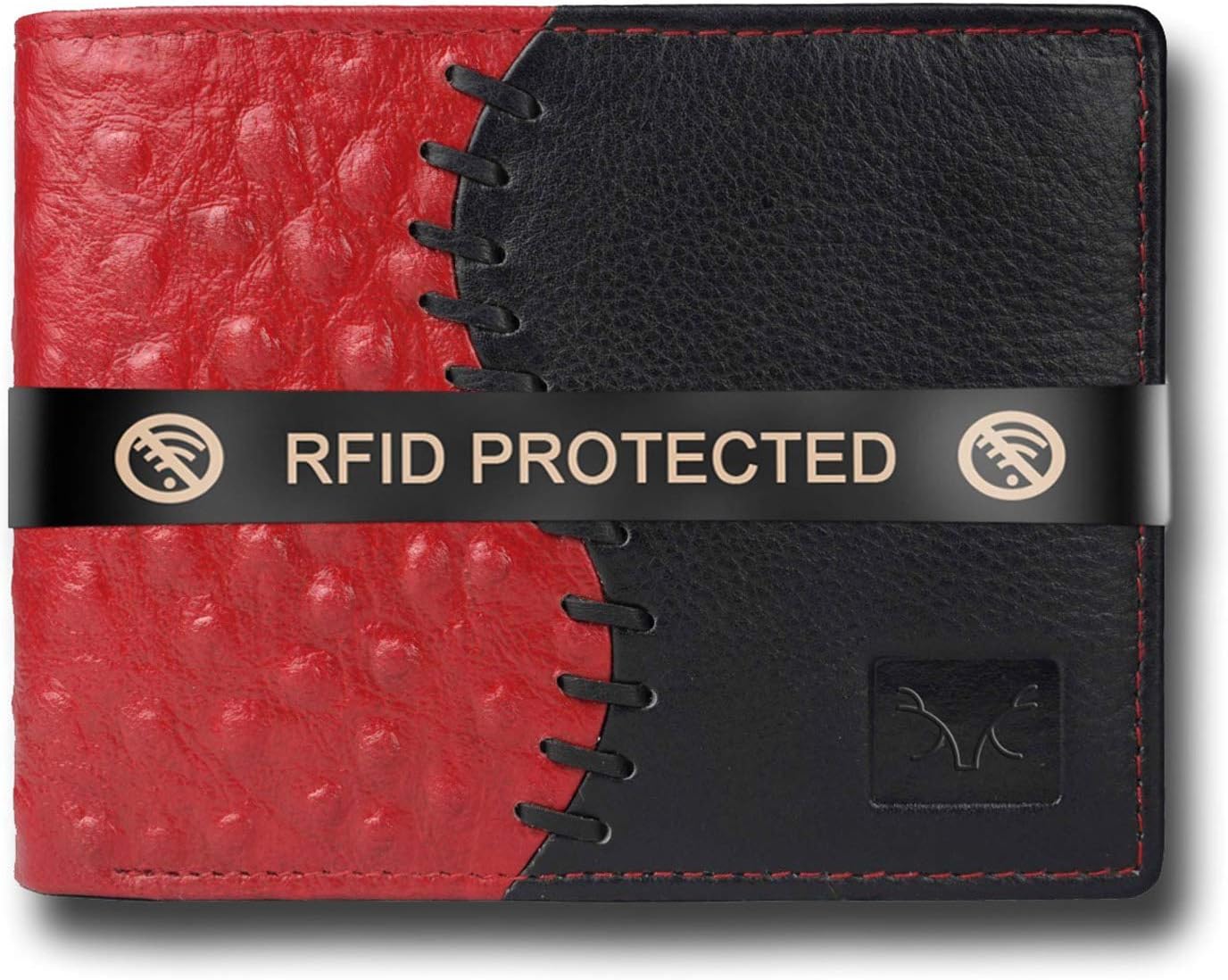 AL FASCINO Stylish RFID Protected Genuine Leather Wallet Mens