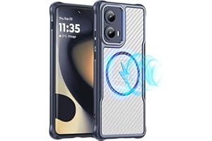 Muokctm for Moto Edge 2024 Case,Motorola Edge 2024 Magnetic Phone Case, with MagSafe, Shockproof Military-Grade Protection, Mag Safe Thin Cover for Motorola Moto Edge 2024 5G (Blue)