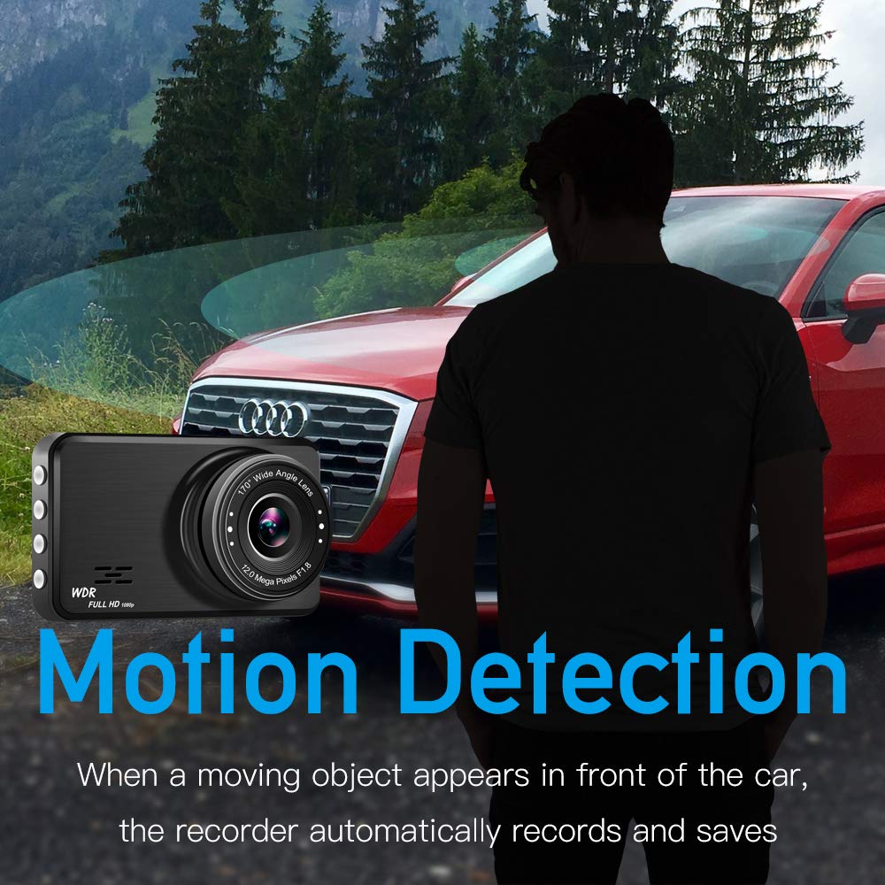 Veroyi Dash Cam Car DVR Full HD 1080P Dash Camera for Cars with Night Vision 170 Degree Wide Angle G-sensor Motion Detection Parking Monitor Driving Recorder