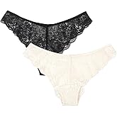 Smart & Sexy womens Temptation Lace Cheeky Brazilian Panty