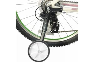 SAYCKER Bicycle Training Wheels, Universal Kids Bicycle Balance Stabiliser Mounted Kit Bike Balance Stabiliser Assist, Heavy Duty Adjustable Bike Training Wheels for 16” to 24” Bicycles(Black)