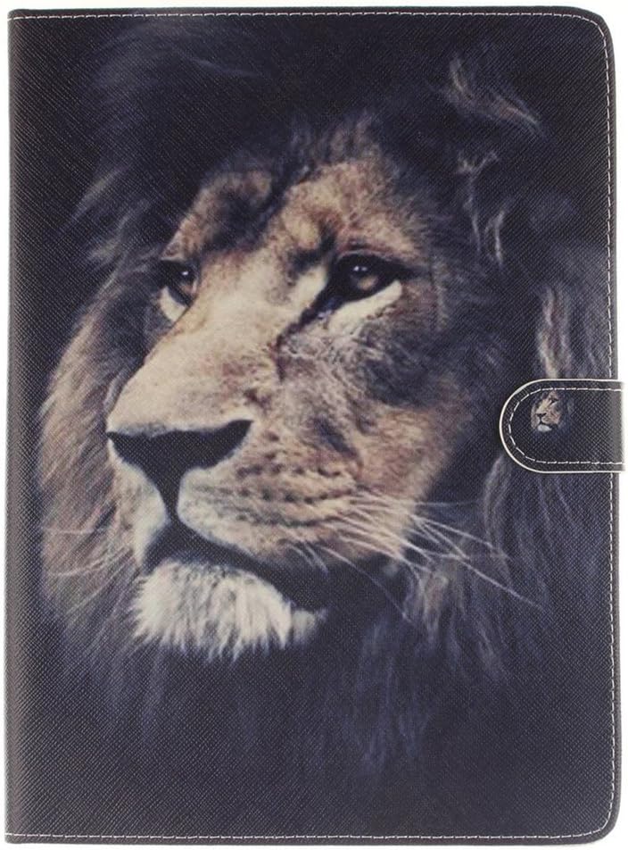 Galaxy Tab S2 9.7 Case, SATURCASE PU Leather Flip Magnet Wallet Stand Card Slots Case Cover for Samsung Galaxy Tab S2 9.7 SM-T810 T815 Cool Lion