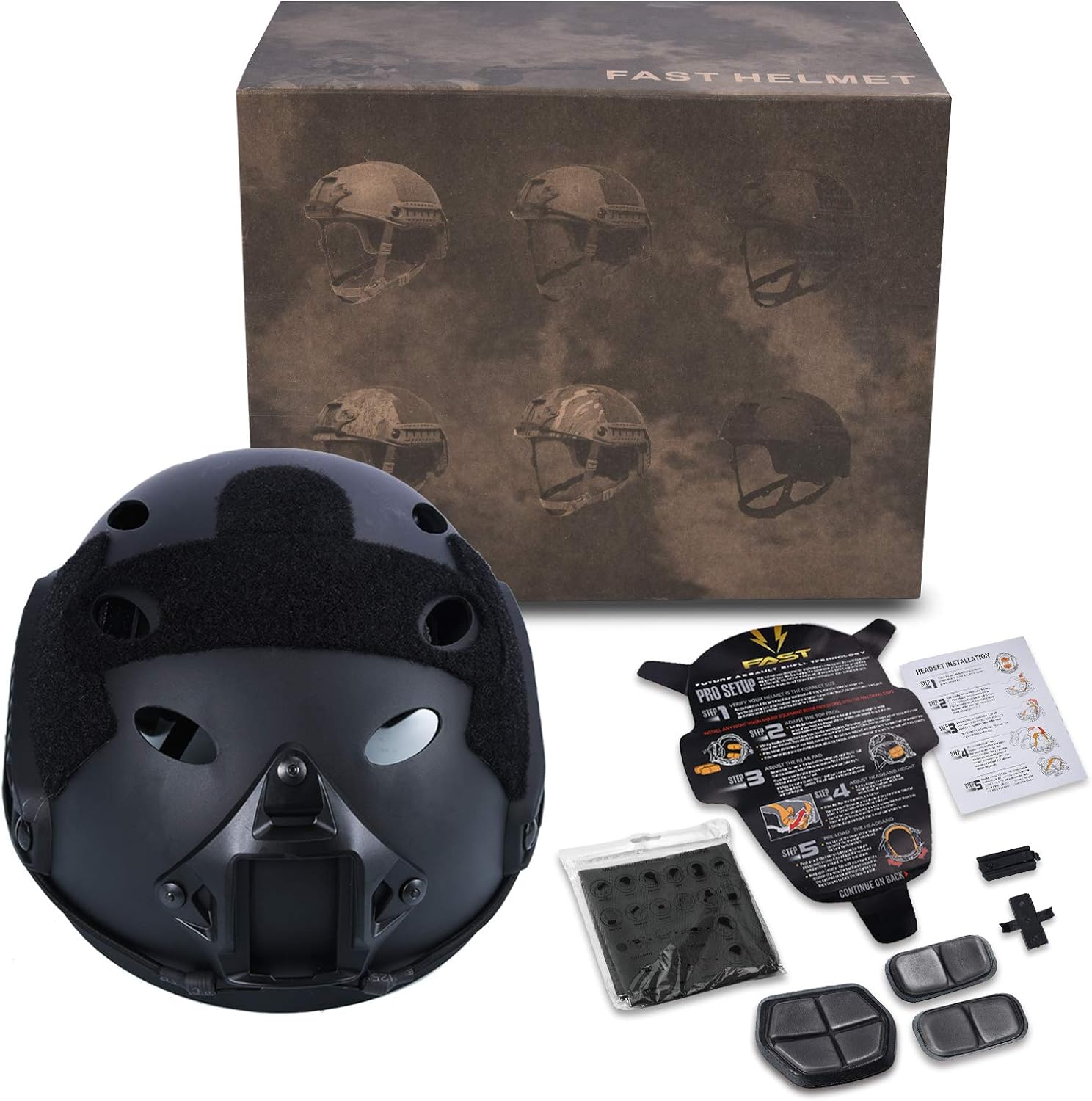 Tongcamo Fast PJ Paintball Airsoft Helmet for Training, Rescue, Climbing, Riding, Jumping, Military : Sports & Outdoors