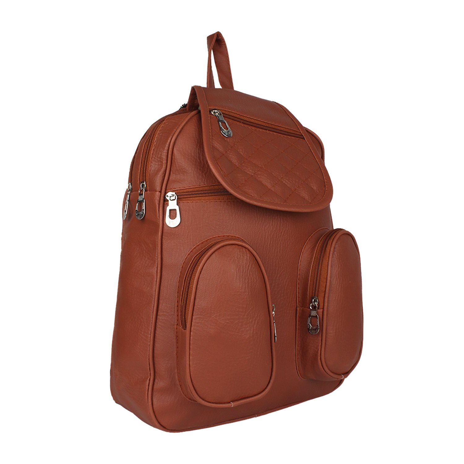 reyaz@jaibun women's pu brown backpack