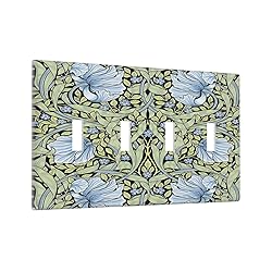 Vintage Morris Blue Floral Green Botanical Sage