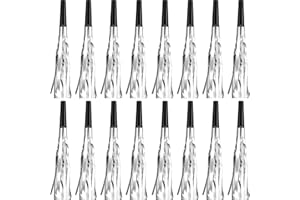 Skylety 24 Pcs Noise Makers Party Favors Silver Blowers Glitter Noise Makers for Sporting Events Fun Party Horns Metallic Fringed Blowers for Birthday Supplies