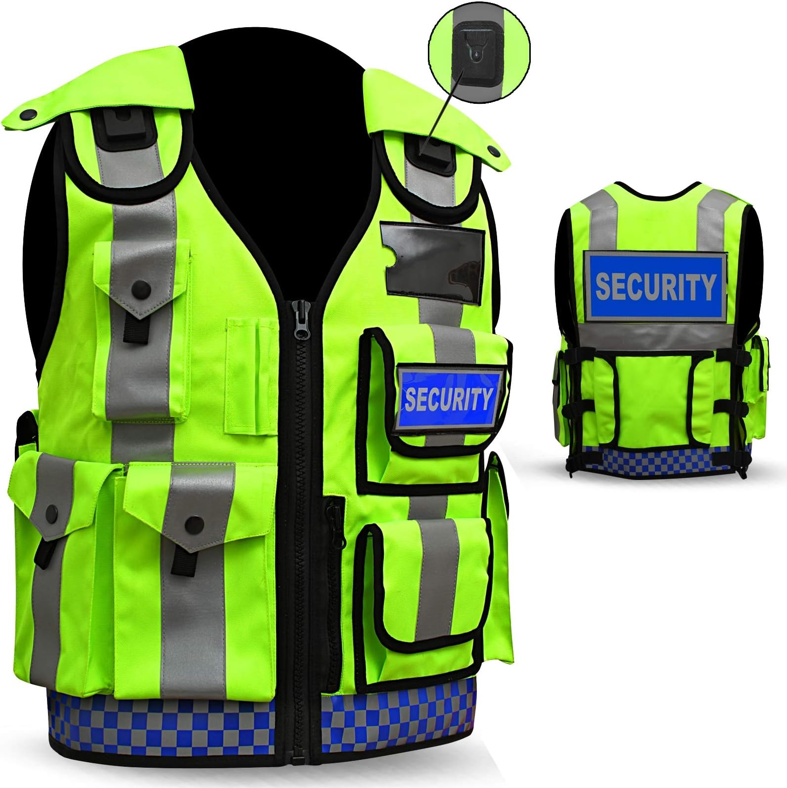 Hi Viz Tactical Security Dog Handler Vest Enforcement CCTV Tac Vest (DOOR SUPERVISOR)