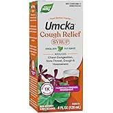 Nature's Way Umcka Cough Relief Syrup, Chest Congestion, Sore Throat, Cough, Hoarseness, Phenylephrine Free, Homeopathic, Non-Drowsy, 4 Fl Oz