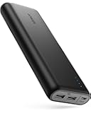 Portable Charger Anker PowerCore 20100mAh - Ultra High Capacity Power Bank with 4.8A Output, External Battery Pack for iPhone, iPad & Samsung Galaxy & More (Black)