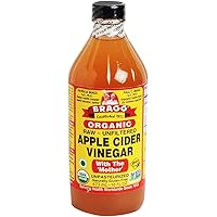 Bragg Organic Unfiltered Apple Cider Vinegar, Raw, 16 Ounce - 1 Pack