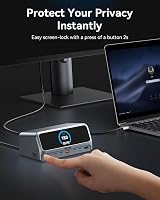 MOKiN USB C Docking Station Dual Monitor 13 in 1 160W GaN 4K HDMI view 8