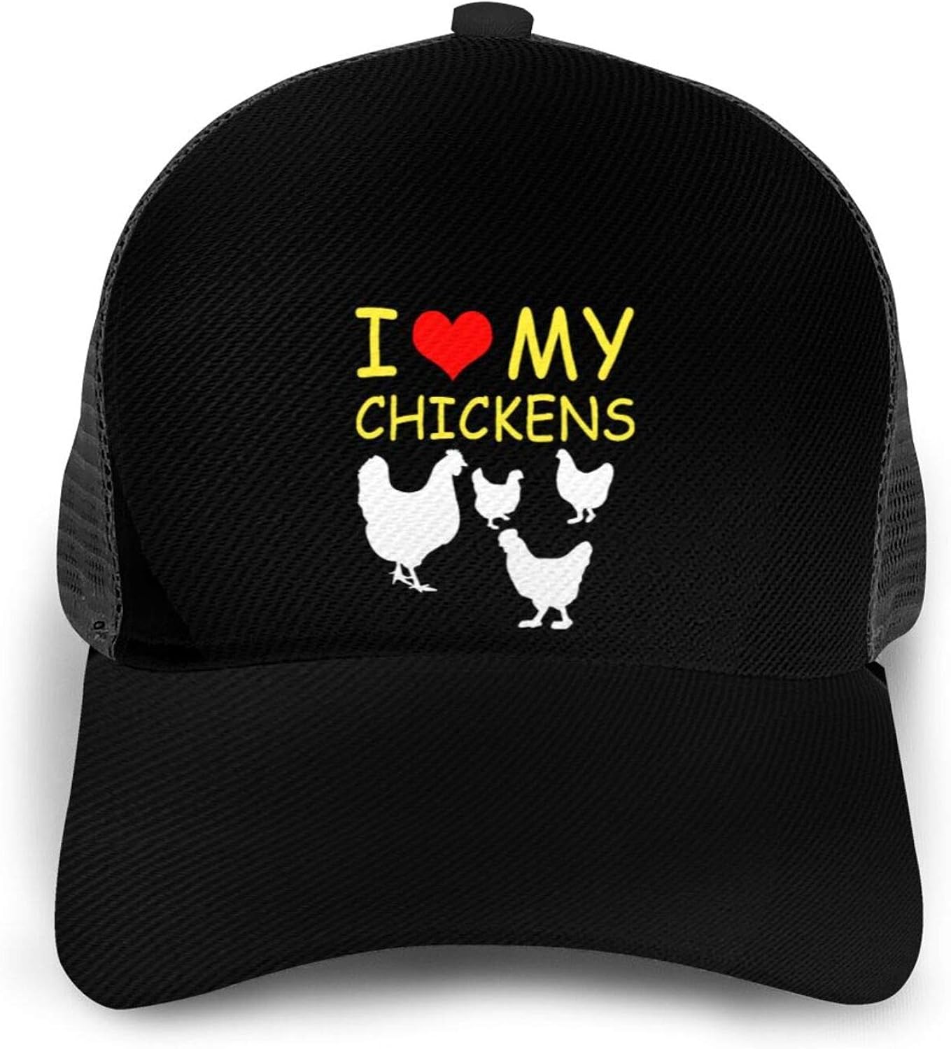 I Love My Chickens Hats for Men Women Fashionable Baseball Cap Funny