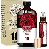 Rose Essential Oil-Rose Fragrance Oil 16.33oz (490ml)-100% Pure Natural Scent for Diffusers, Candles, Soap Making & Aromatherapy-Relaxing Home & Gift Essential Oil for Bath, Massage