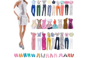 YAMASO 5 Sets Doll Clothes Fashion Wear Outfits withs 5 Pairs Shoes for 11.5-Inch Girl Doll (Random Style)