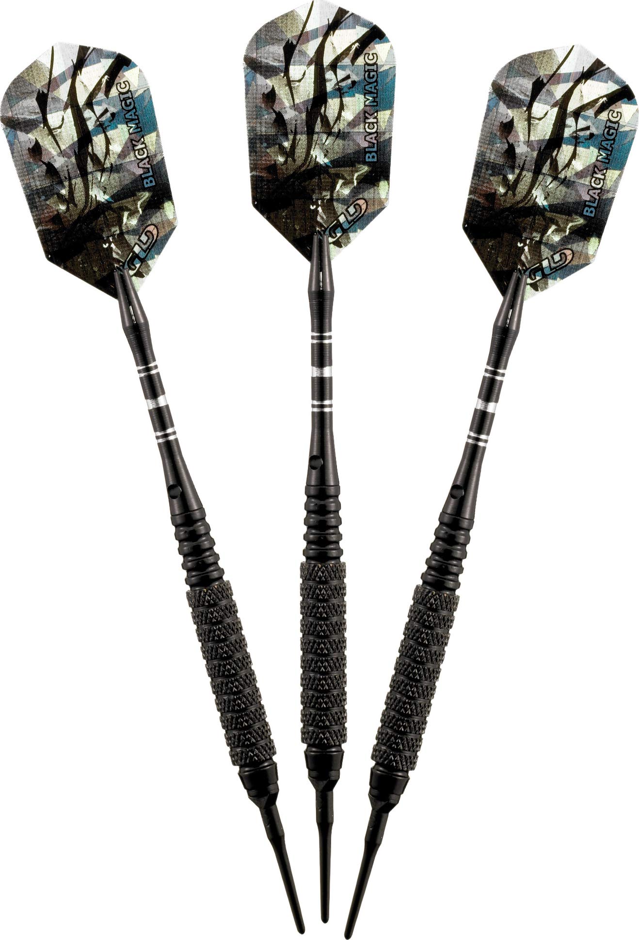 Viper Black Magic Soft Tip Darts, Coarse Knurling, 18 Grams