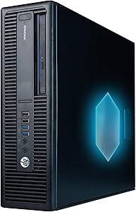 HP Elite 800G2 Desktop Computer PC with RGB Lighting - Intel Core i5-6500 Quad Core 3.2Ghz, 8GB DDR4 RAM, 500GB Solid State SSD, Windows 10 Home (Renewed)
