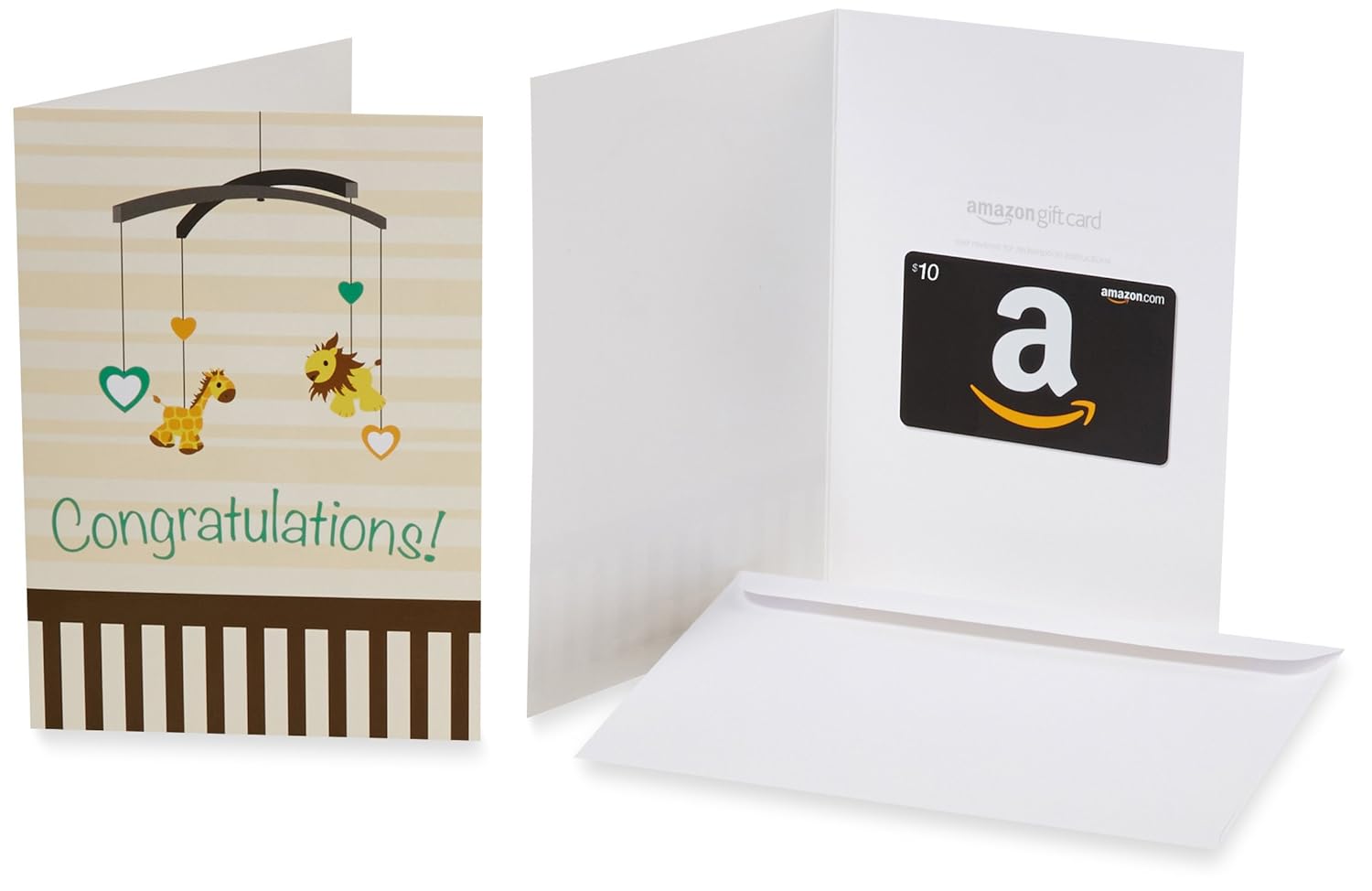 Amazon.com $10 Gift Card in a Greeting Card (Oh, Baby! Design)