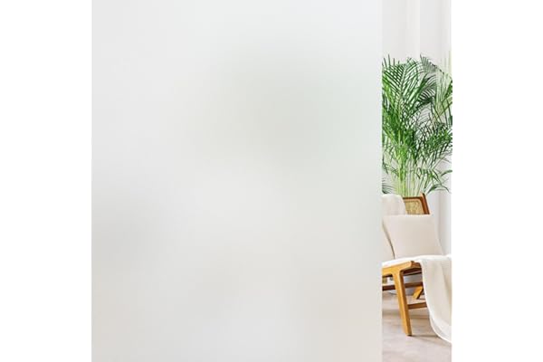 Haton Window Films for Privacy,Static Cling Frosted Film,Frost 44.5x200cm | Sun Blocking Heat Control Privacy Window Tint, An