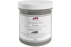 Michael Harding, Non-Absorbent Acrylic Primer, Neutral Grey 7, 1 Liter, NAAPNG1
