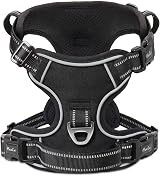 HEELE Dog Harness No Pull Small Release Reflective Adjustable 2 Leash view 7