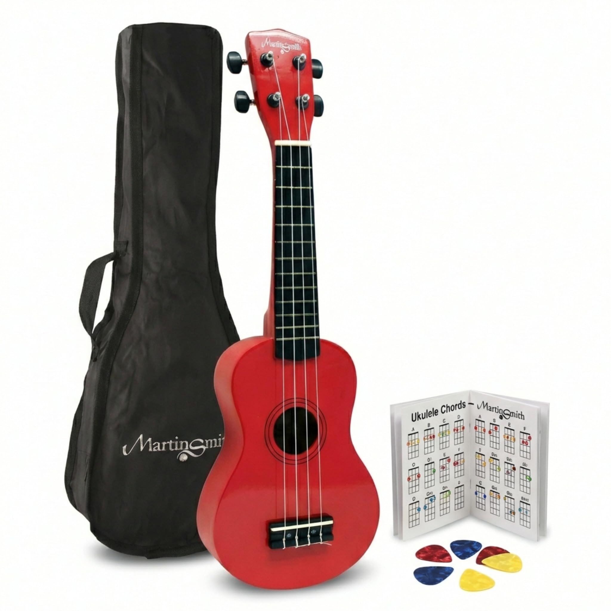 Martin Smith Ukulele with Gig Bag, Chord Book, Spare Strings & Picks