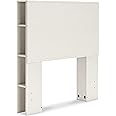 Signature Design by Ashley Aprilyn Twin Bookcase Headboard, Whitewash