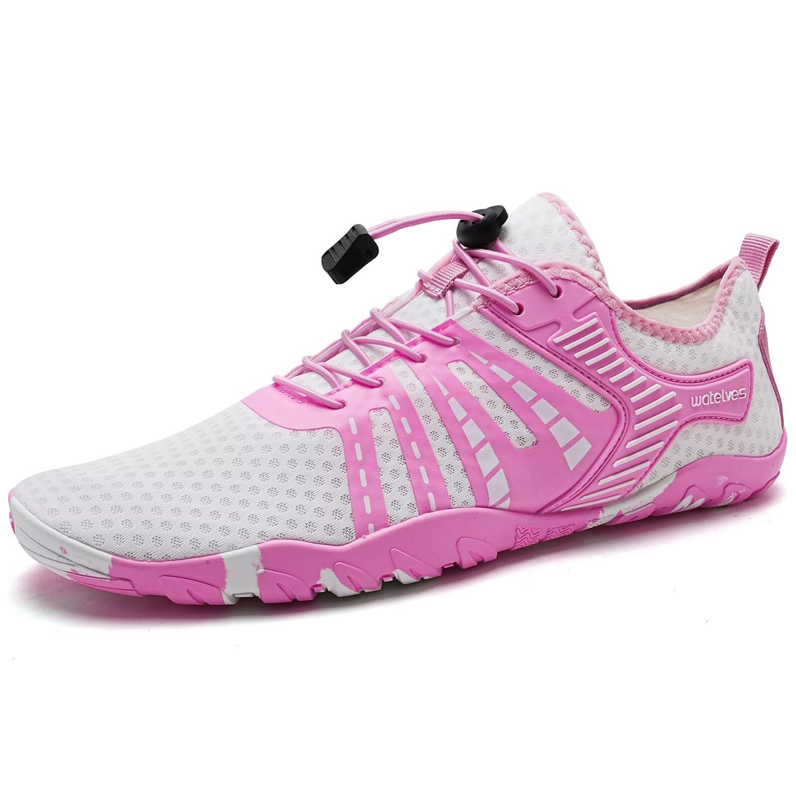 Photo 1 of WateLves Water Shoes Mens Womens Beach Swim Shoes Quick-Dry Aqua Socks Pool Shoes for Surf Yoga Water Aerobics (Y/Pink White, 39)