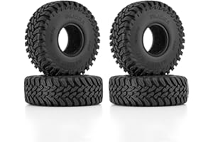 INJORA 63 * 22mm 1.0" MAVERIX M/T Tires for TRX4M SCX24 1/18 1/24 RC Crawlers Upgrade(T1025)