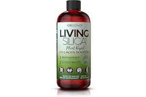 ORGONO LIVING SILICA Living Silica Plant Based Collagen Booster | Vegan | Supports Healthy Collagen and Elastin Production for Joint & Bone Support, Glowing Skin, Strong Hair & Nails 500 ml | 16.9 Fl Oz