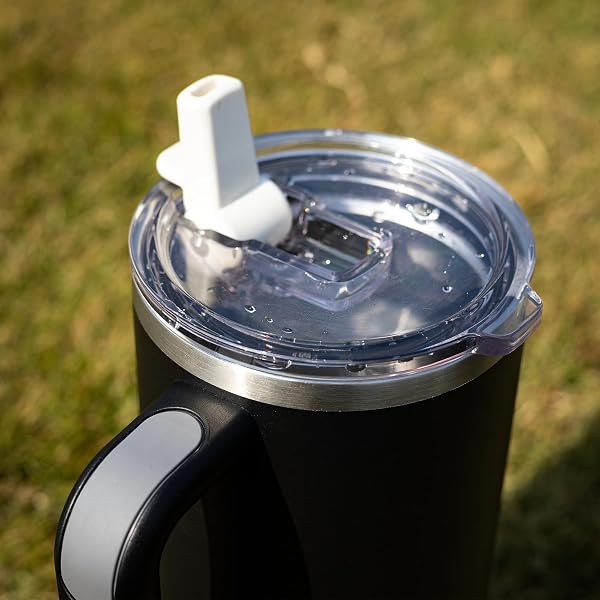 SILICANICE FOR TRAVEL & GYM – NEVER DRINK FROM A MOLDY LID AGAIN: 30OZ HYGIENIC TUMBLER, 100% LEAKPROOF LID & REMOVABLE FOLDABLE SPOUT. REINFORCED BASE, FITS CUP HOLDERS- CREAM