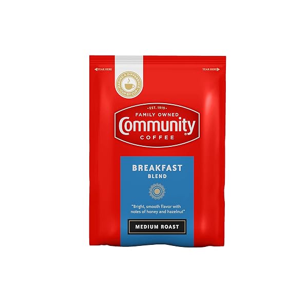 COMMUNITY COFFEE BREAKFAST BLEND, MEDIUM ROAST PRE-MEASURED COFFEE...
