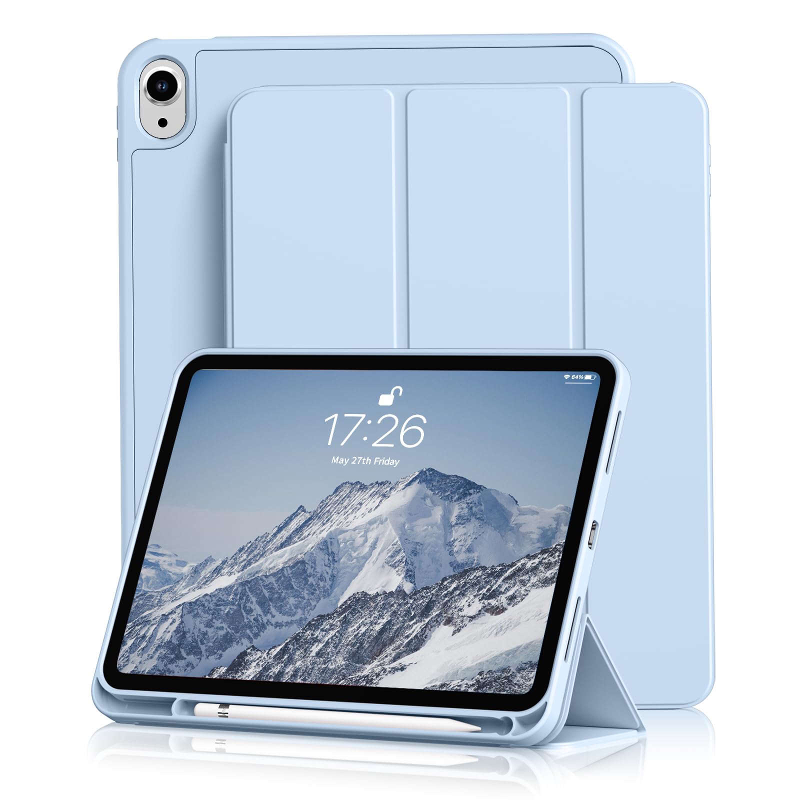 Kenke for iPad 11/10th Gen Case with Pencil Holder