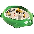 Desktop Sandbox Critter - Sea Turtle Play Set (10.5 x 8.5 Inch Zen Box for Desks)