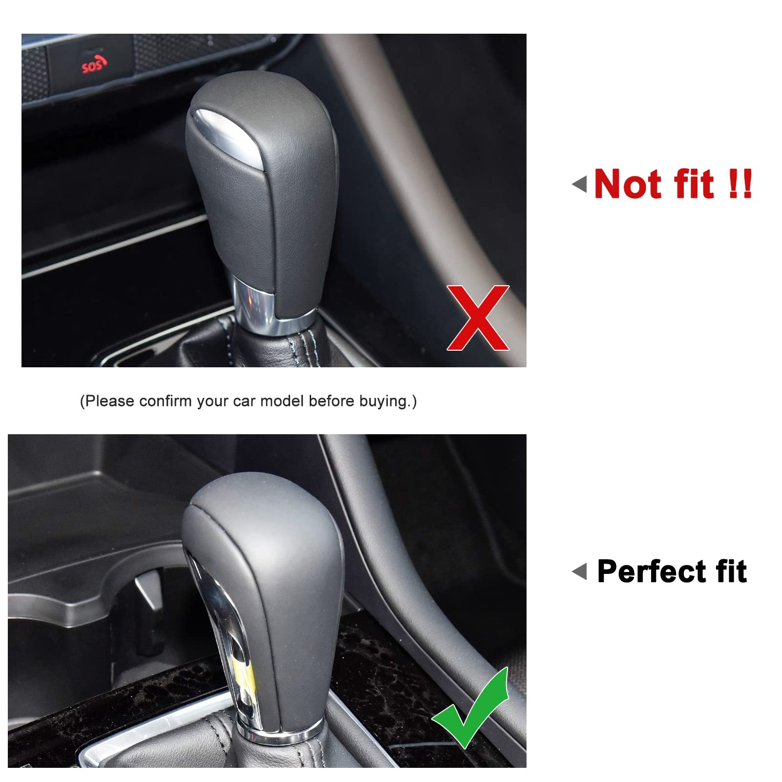 Compatible with Mazda 3 CX-30 CX-50 Accessories Sporty Car Gears Gear Panel Gear Shift Knob Cover Trim Cap Interior Decoration Sticker -Carbon Fiber Style