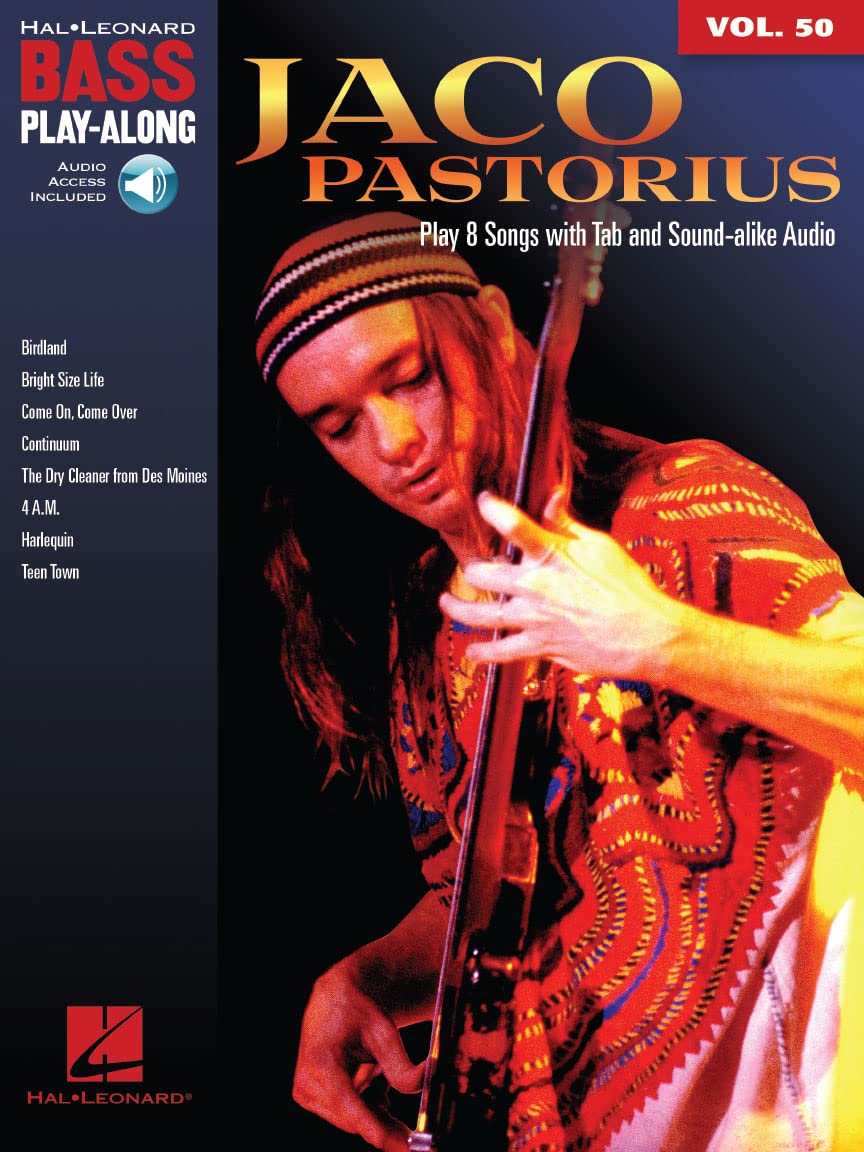 Bass Play-Along Volume 50: Jaco Pastorius (Book/Online Audio) (Hal Leonard Bass Play-Along) (Includes Online Access Code)