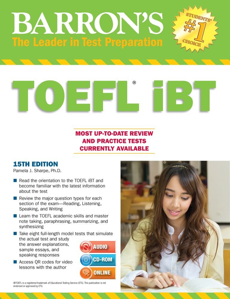 Kindle Download Free Barron's TOEFL iBT with CDROM and MP3 audio CDs