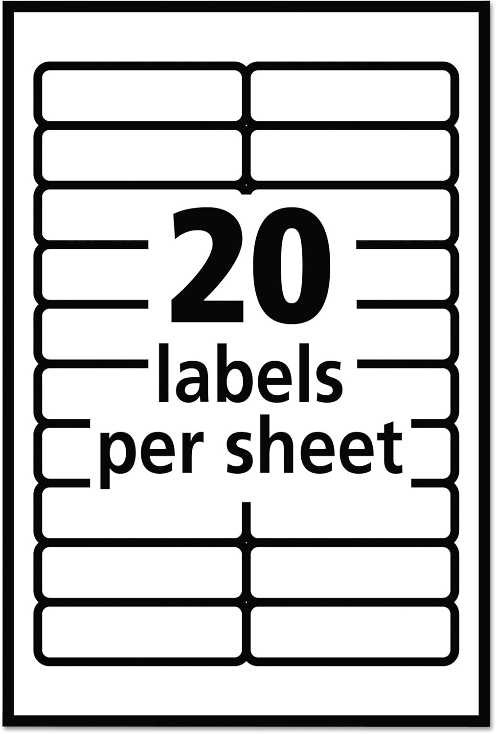 Avery Self-Adhesive Removable Labels, 0.5 x 1.75 Inches, White, 840 per Pack (05422) : Labels For Jars : Office Products