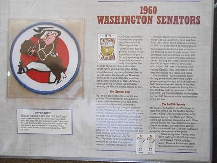 washington senators cooperstown collection