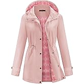 Avoogue Rain Jacket for Women Waterproof Lightweight Hooded Raincoat for Hiking Travel Outdoor